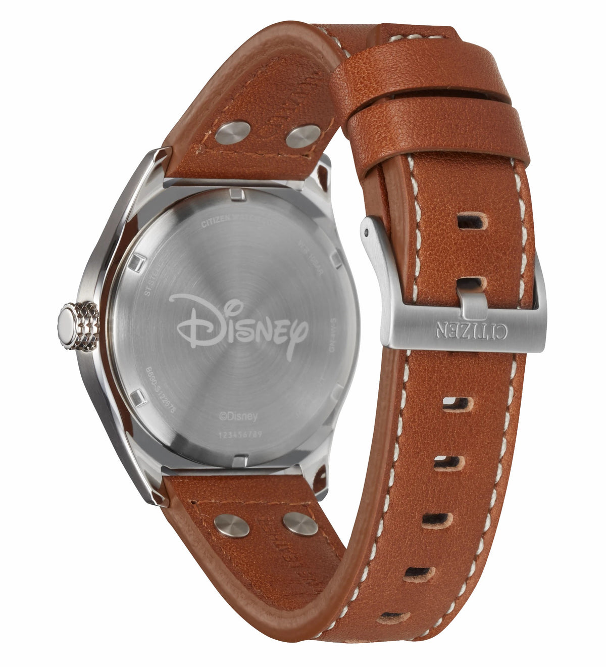 Citizen Mickey Aviator Ivory Dial Leather Strap BV1088-08W