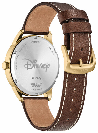 Citizen Donald Duck and Crew Beige Dial Leather Strap AW0093-04W