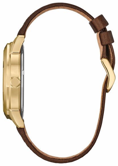 Citizen Donald Duck and Crew Beige Dial Leather Strap AW0093-04W