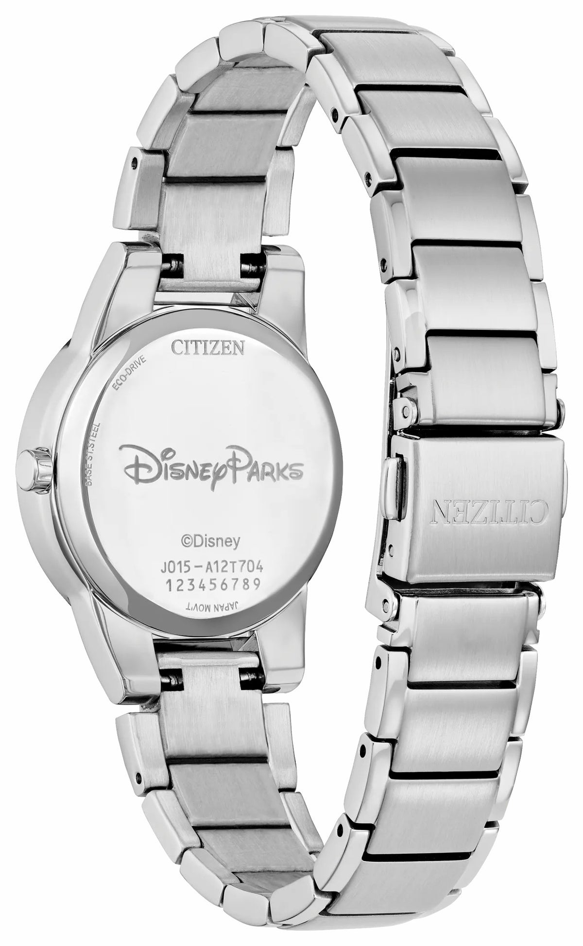 Citizen Minnie Mouse Black Dial Stainless Steel Bracelet GA1071-51W