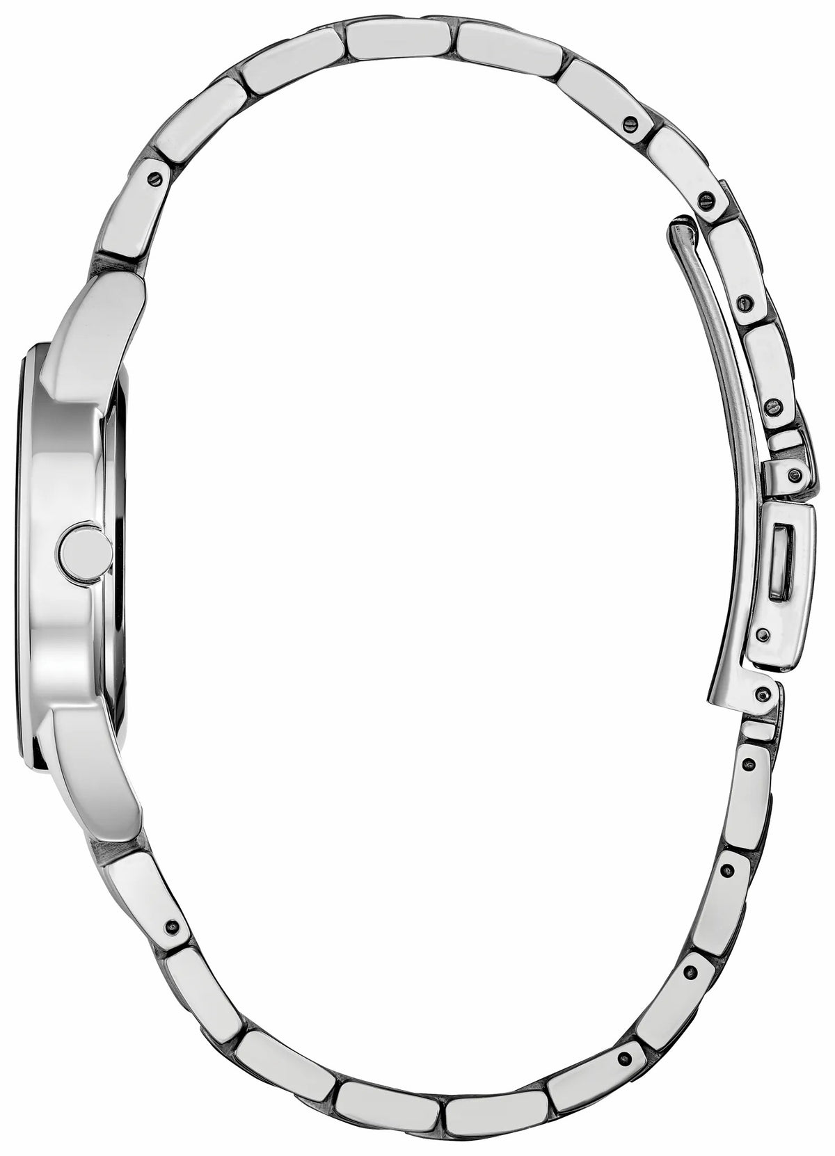 Citizen Minnie Mouse Black Dial Stainless Steel Bracelet GA1071-51W