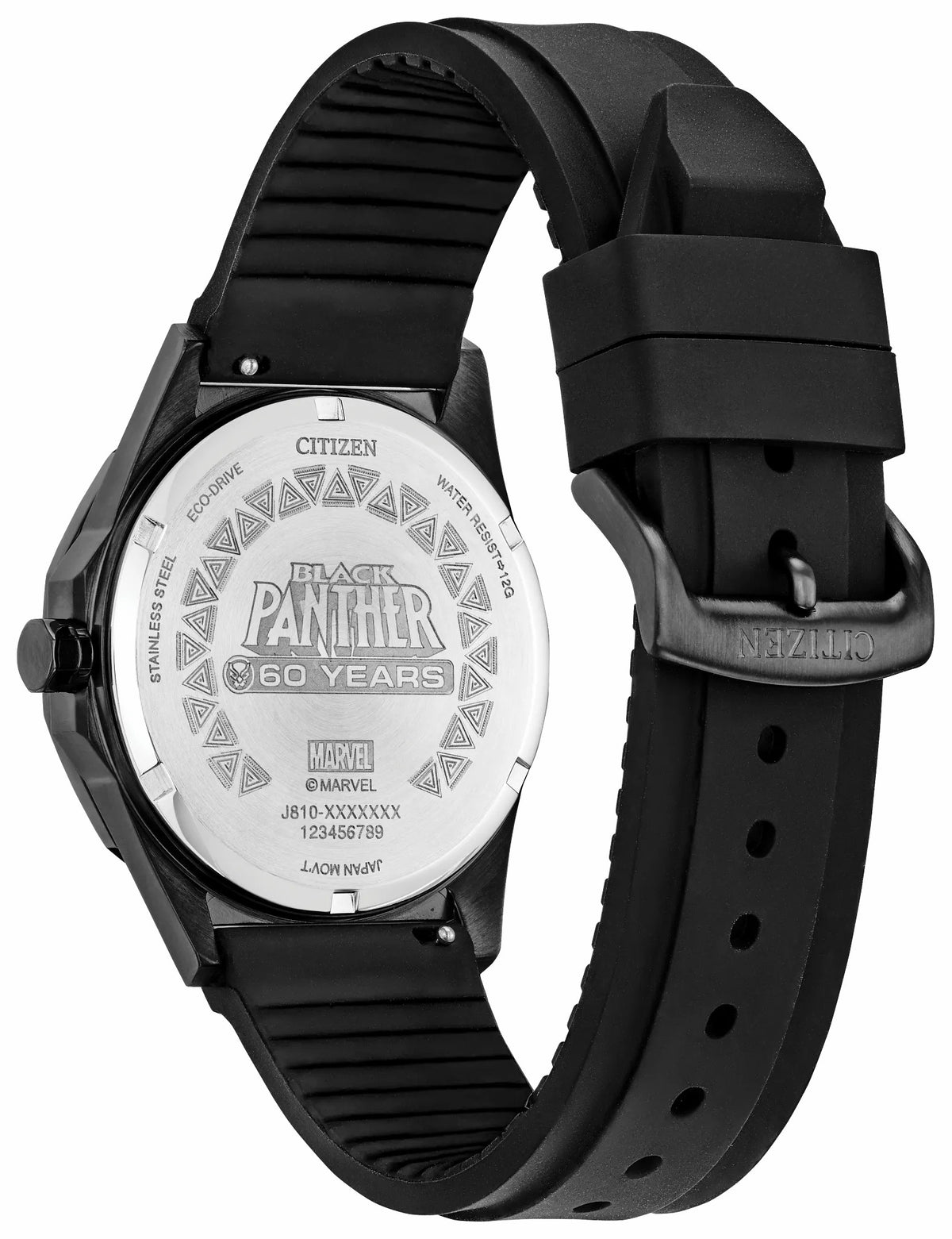 Citizen Black Panther 60th Anniversary Black Dial Silicone Strap AW1858-03W