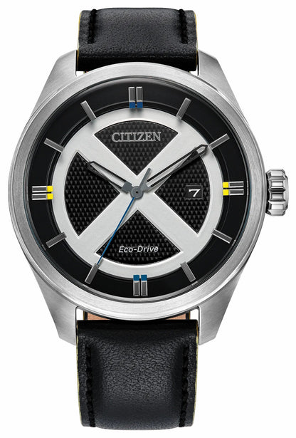 Citizen X-Men Black Dial Leather Strap AW5007-17W