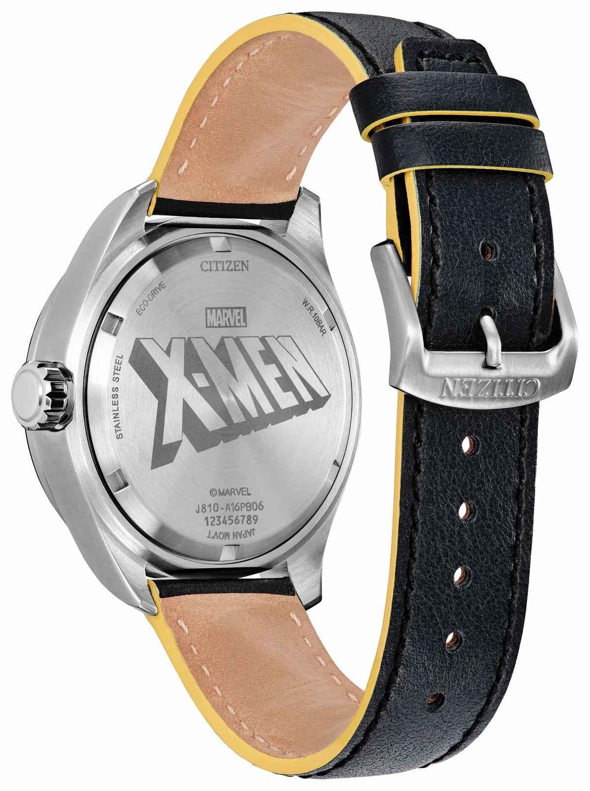 Citizen X-Men Black Dial Leather Strap AW5007-17W