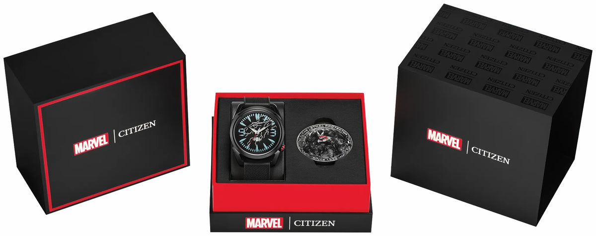 Citizen Venom "Lethal Protector" Black Dial Polyurethane Strap AW2065-41W