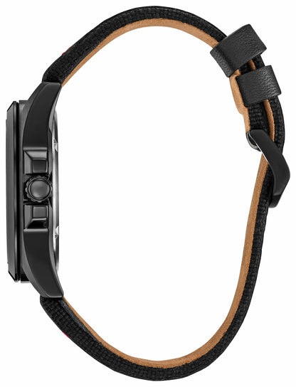 Citizen Stark, Kinda Sorta Famous Black Dial Leather Strap AW2095-41W