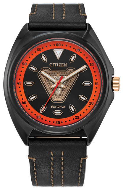 Citizen Tony Stark '63 Black Dial Leather Strap AW2075-05W