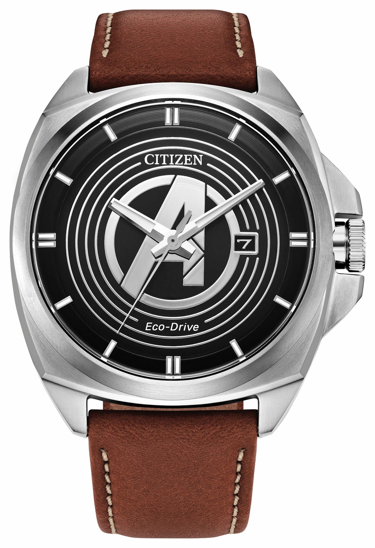 Citizen Avengers Legacy Black Dial Leather Strap AW1721-08W
