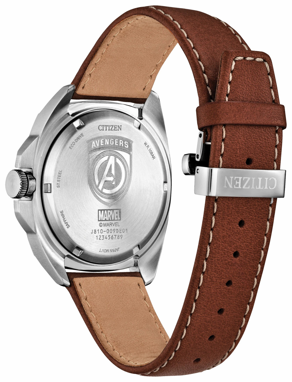 Citizen Avengers Legacy Black Dial Leather Strap AW1721-08W
