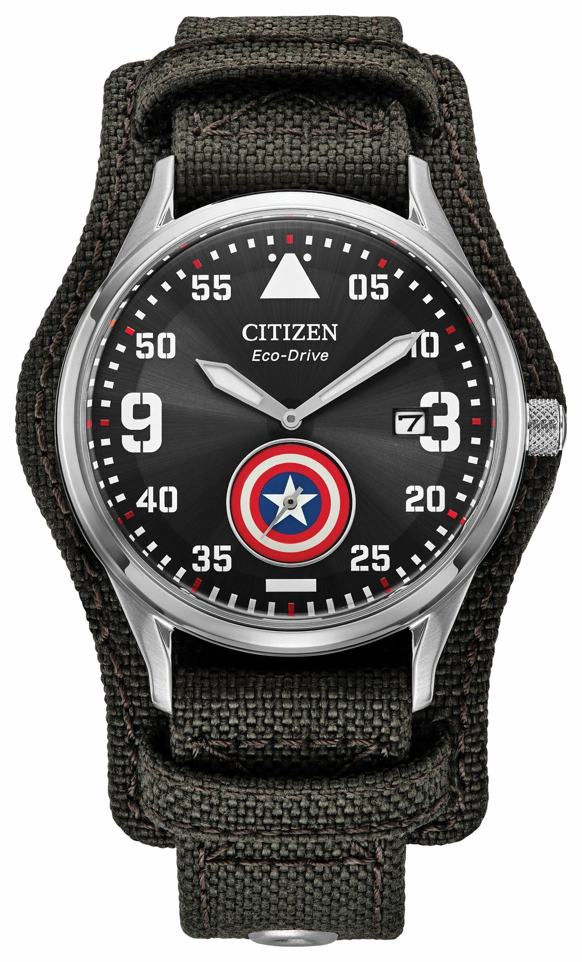 Citizen Captain America Forever Black Dial CORDURA® Strap BV1140-00W