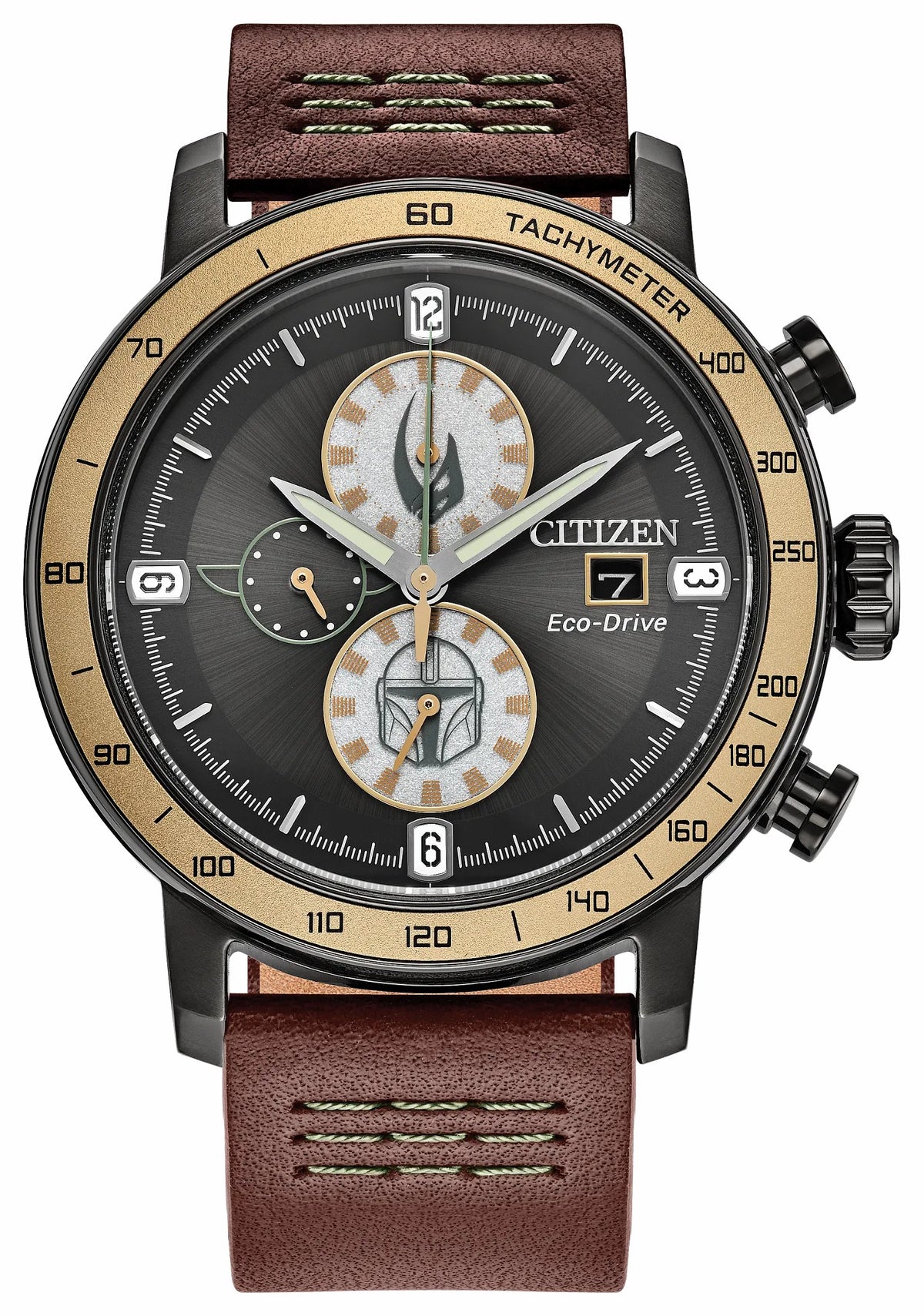 Citizen Mandalorian Gray Dial Leather Strap CA0857-09W