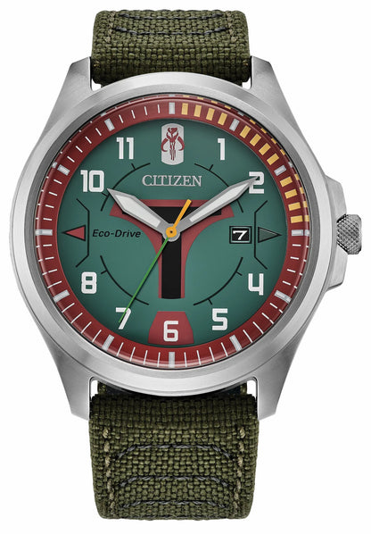 Citizen Boba Fett Green Dial Nylon Strap AW1418-06W