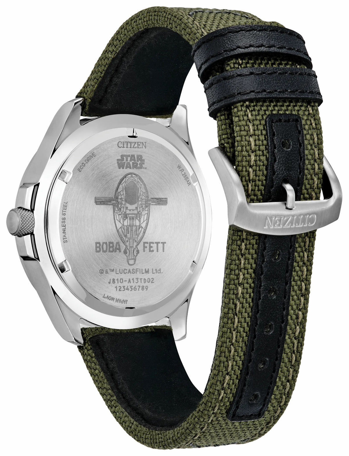 Citizen Boba Fett Green Dial Nylon Strap AW1418-06W