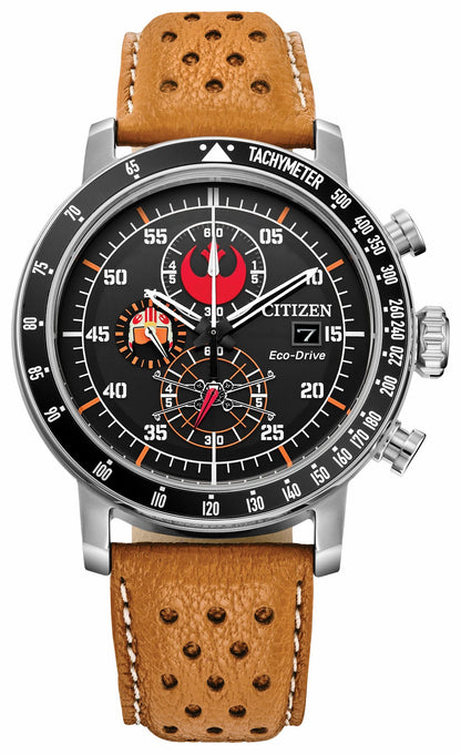 Citizen Rebel Pilot Black Dial Leather Strap CA0761-06W