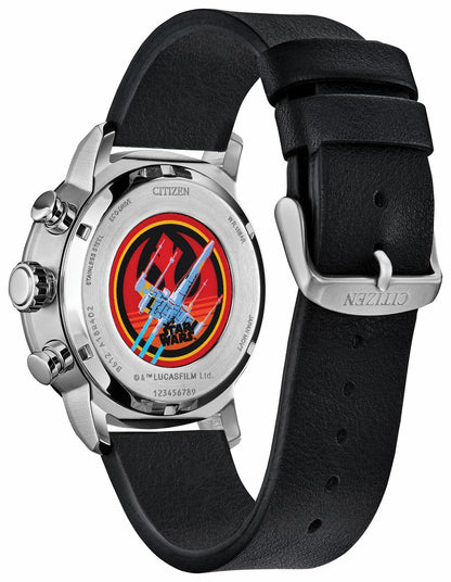 Citizen Rebel Starfighter Black Dial Leather Strap CA0870-43W