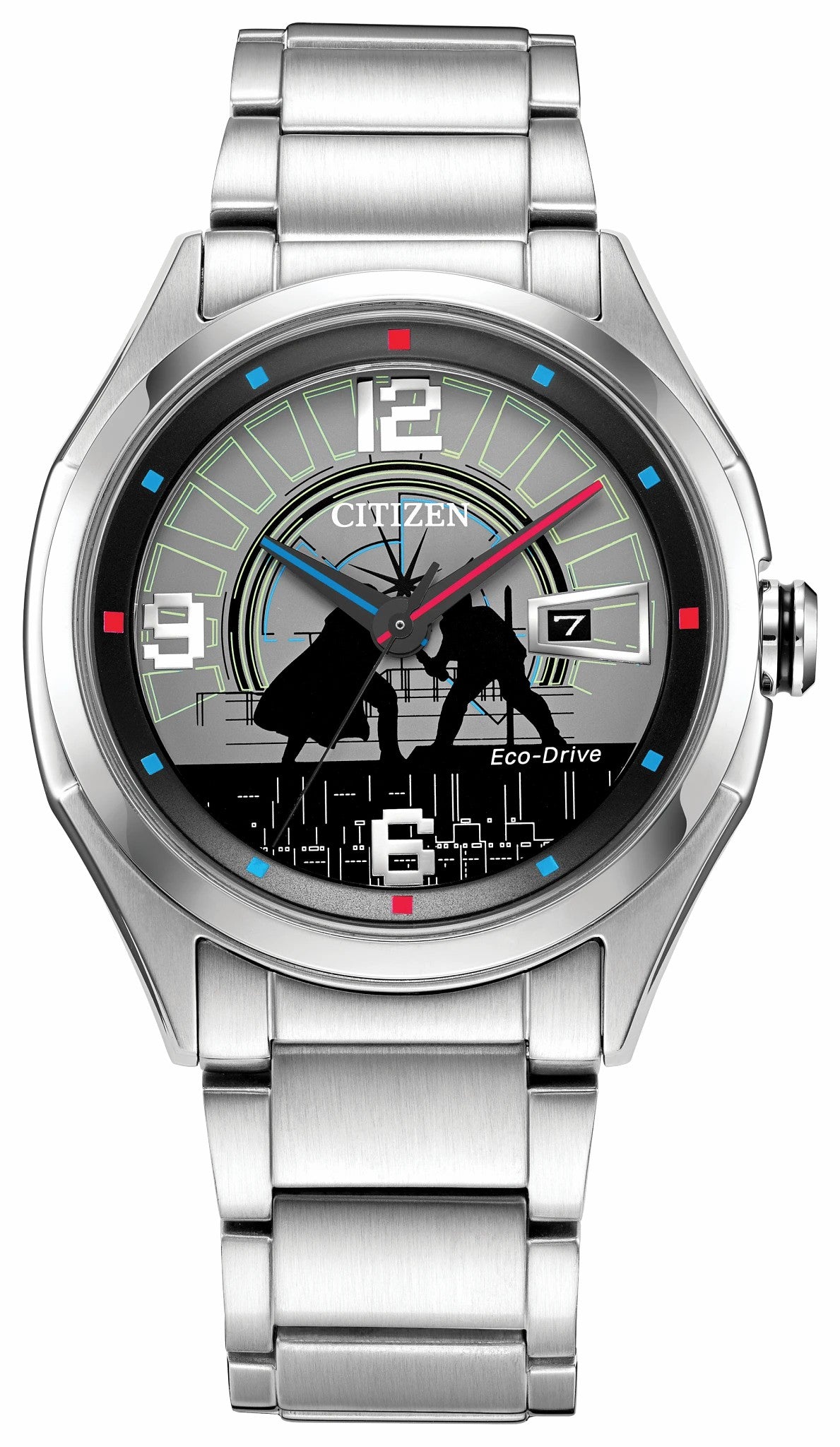 Citizen Duel Black Dial Stainless Steel Bracelet AW1140-51W