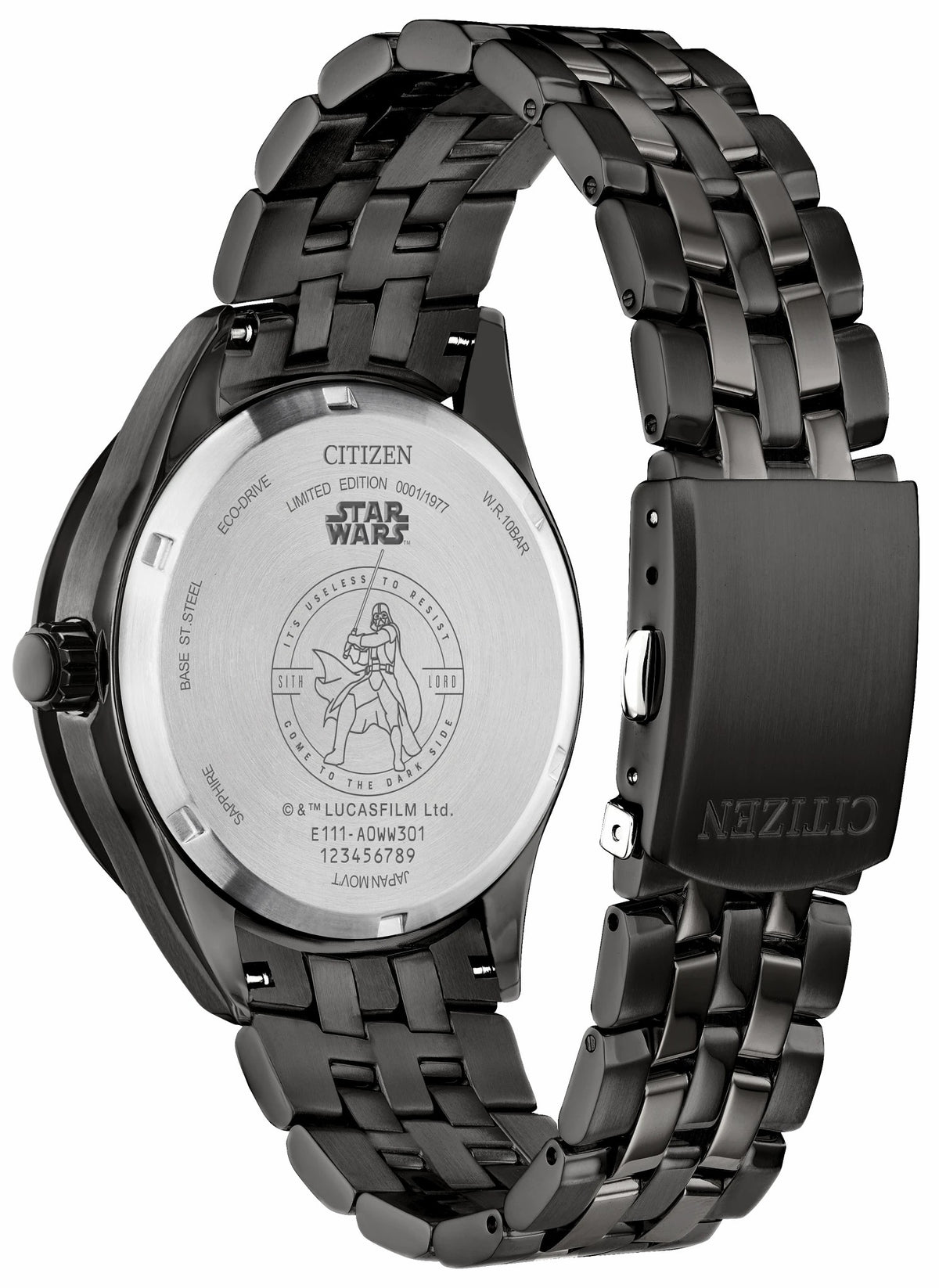 Citizen Darth Vader Returns Black Dial Stainless Steel Bracelet BM7255-61W