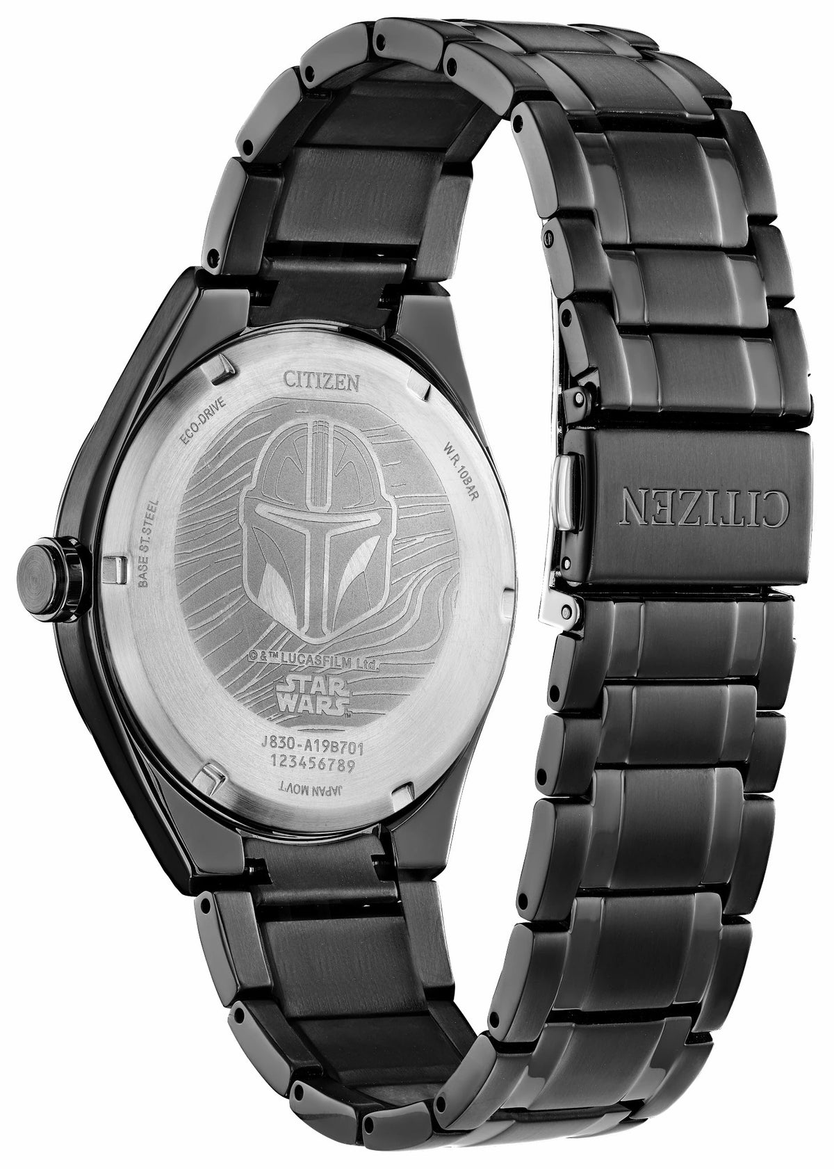 Citizen Mandalorian Black Dial Stainless Steel Bracelet AW2045-57W