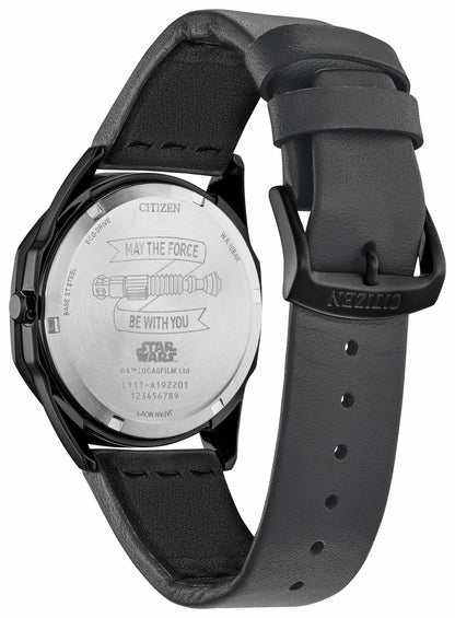 Citizen Jedi Master Black Dial Leather Strap BM7498-00W