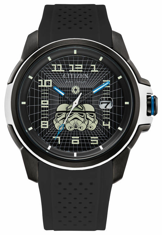Citizen Imperial Stormtrooper Black Dial Polyurethane Strap AW1659-00W