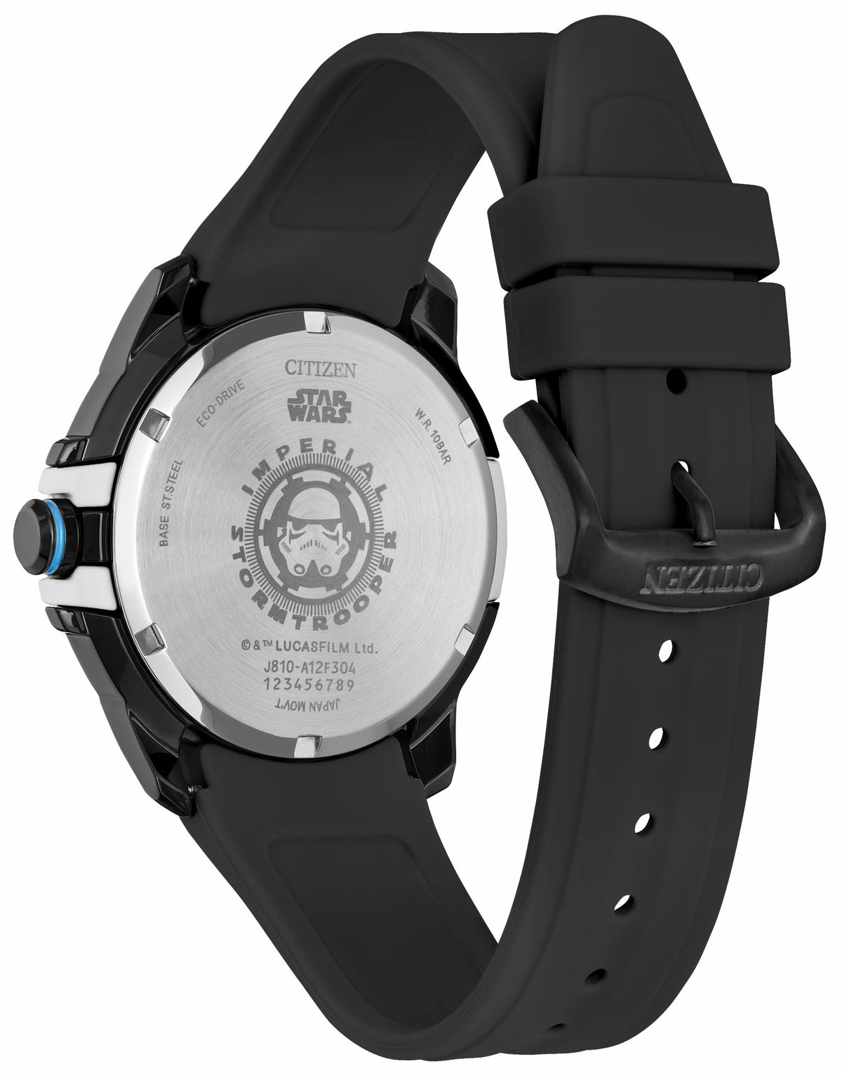 Citizen Imperial Stormtrooper Black Dial Polyurethane Strap AW1659-00W