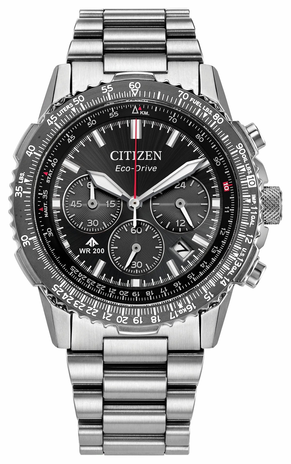 Citizen Promaster Navihawk Black Dial Stainless Steel Bracelet CA4664-60E