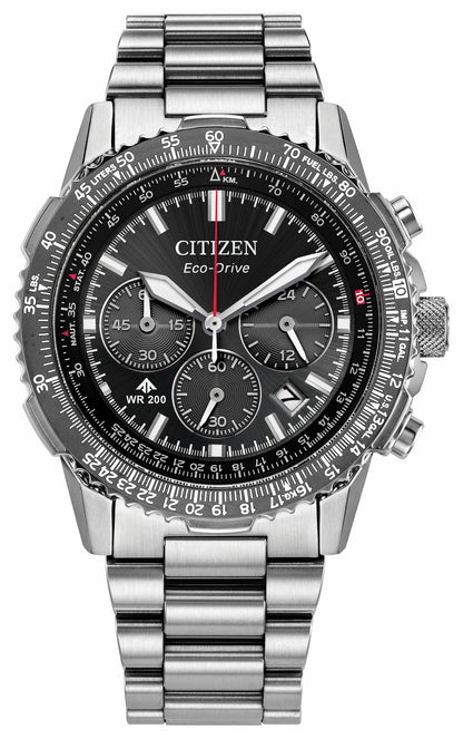 Citizen Promaster Navihawk Black Dial Stainless Steel Bracelet CA4664-60E