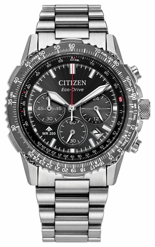 Citizen Promaster Navihawk Black Dial Stainless Steel Bracelet CA4664-60E