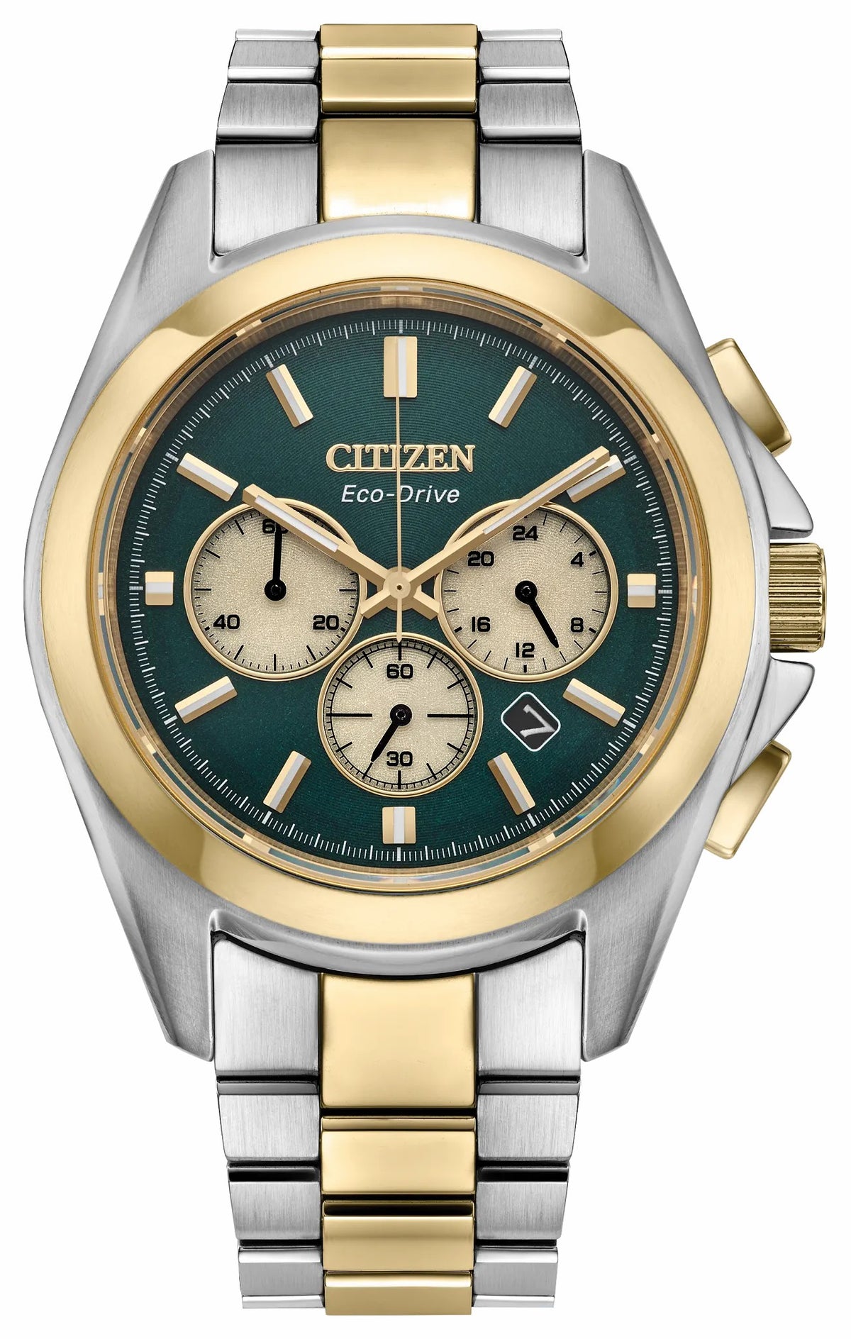 Citizen Sport Luxury Green Dial Stainless Steel Bracelet CA4684-54X
