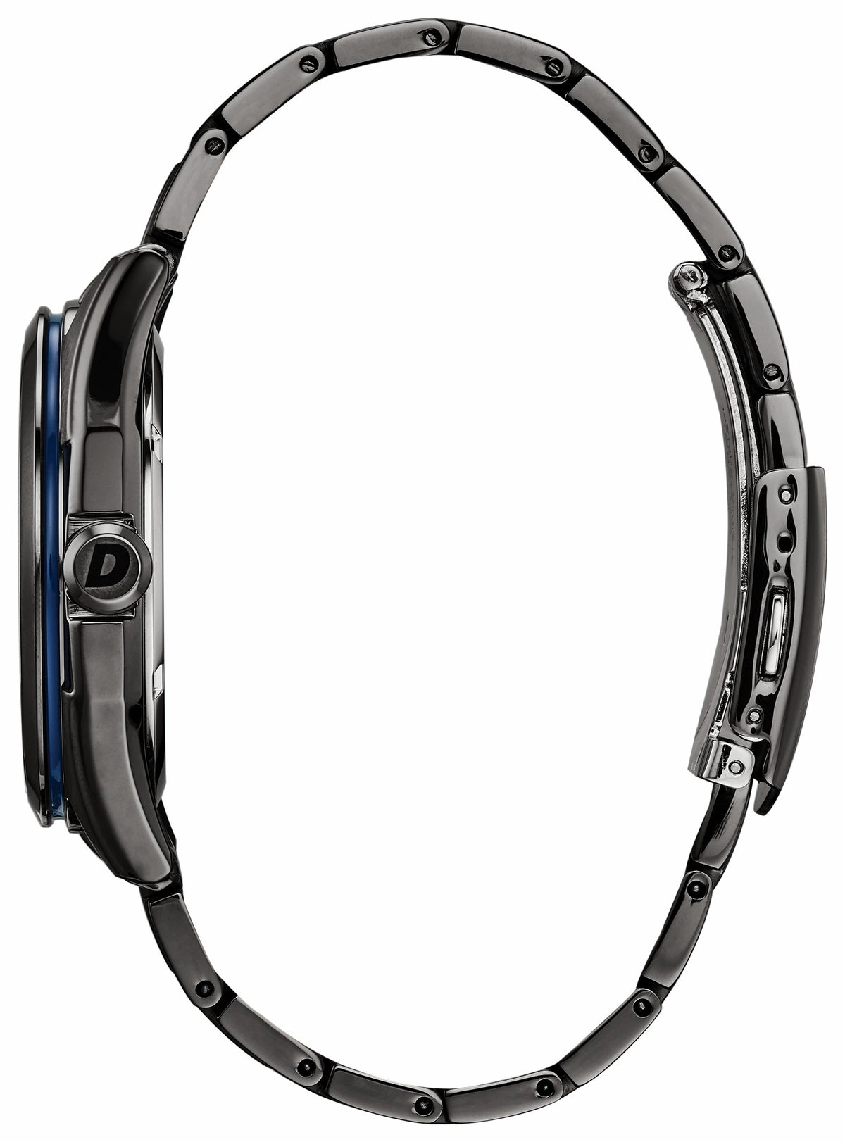 Citizen Citizen WDR Eco-Drive Black Blue Dial Stainless Steel Watch