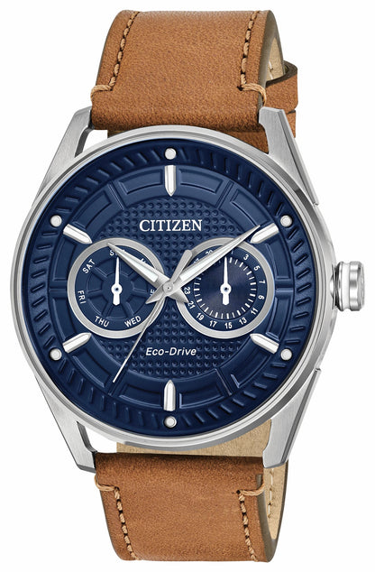 Citizen CTO - Men's Eco-Drive BU4020-01L Leather Strap Watch