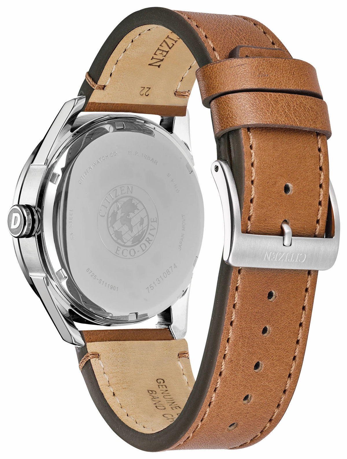 Citizen CTO - Men's Eco-Drive BU4020-01L Leather Strap Watch