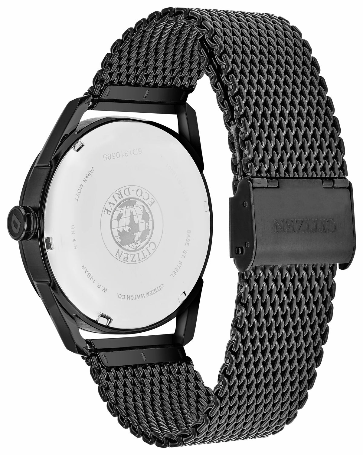 Citizen CTO -Men's Eco-Drive BM6988-57E Black Mesh Strap Watch