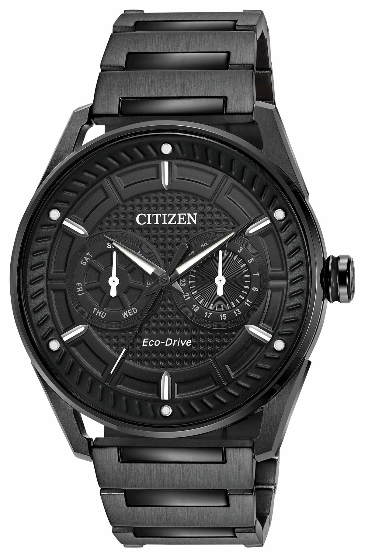 Citizen CTO - Men's Black BU4025-59E Steel Chronograph Watch