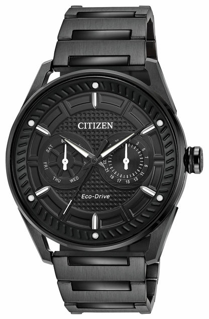 Citizen CTO - Men's Black BU4025-59E Steel Chronograph Watch
