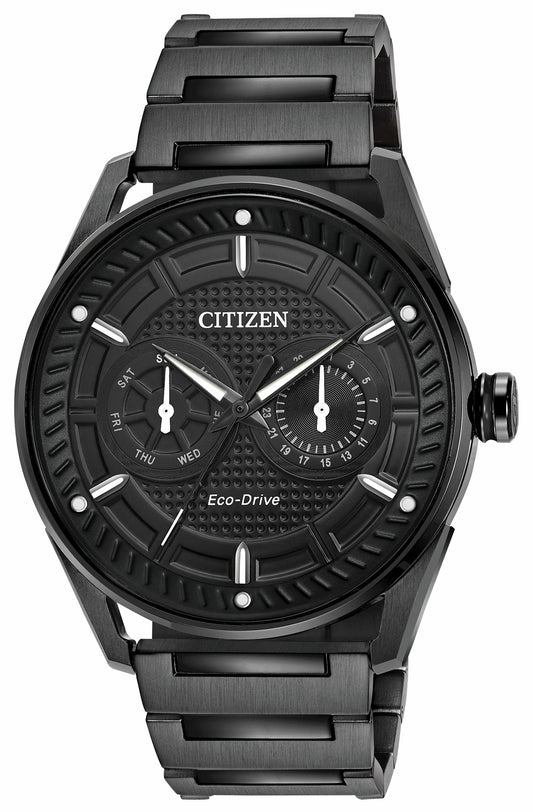 Citizen CTO - Men's Black BU4025-59E Steel Chronograph Watch