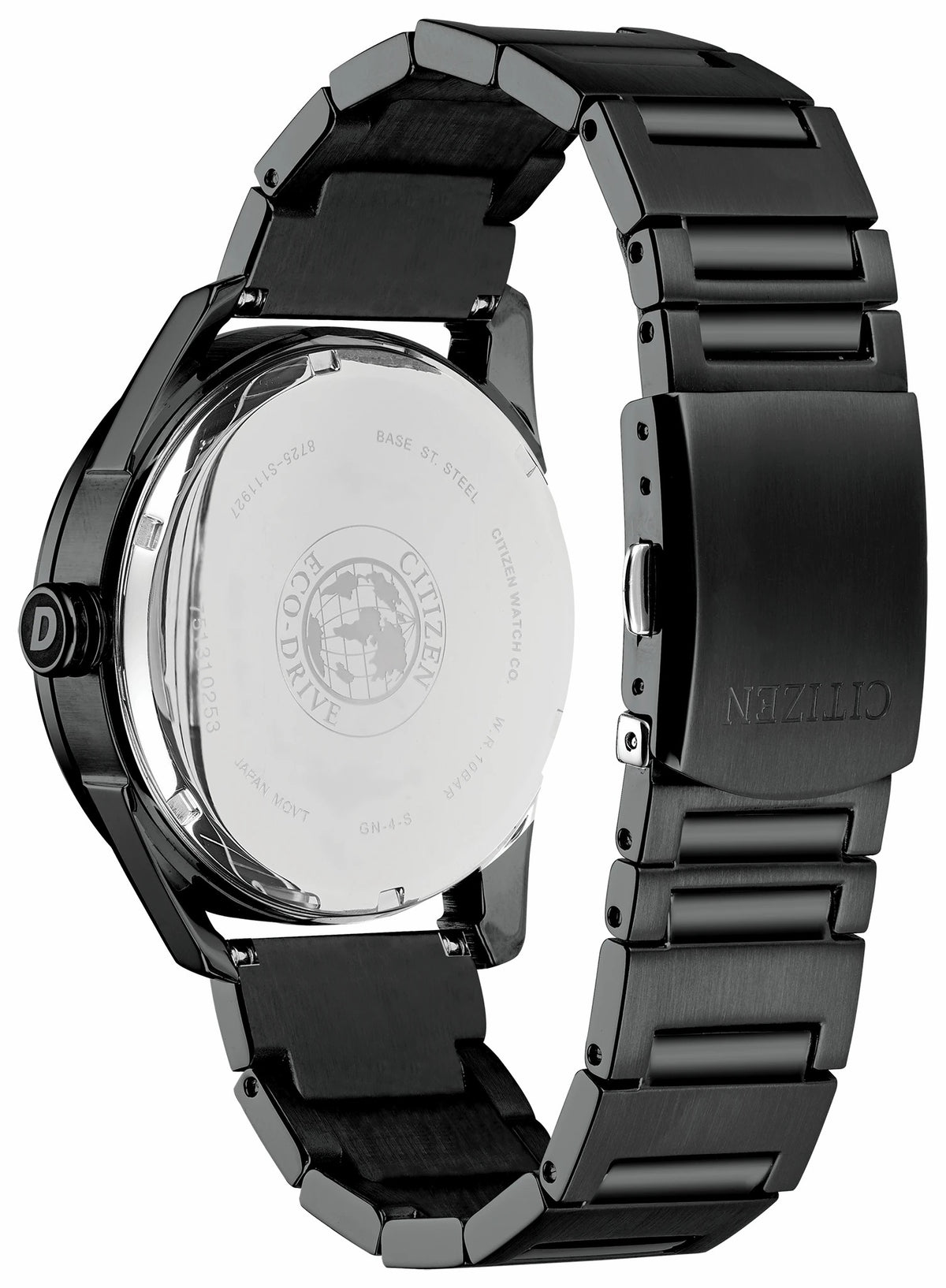 Citizen CTO - Men's Black BU4025-59E Steel Chronograph Watch